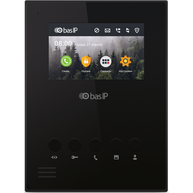 Монитор IP-домофона AU-04LA (AU-04L) BLACK