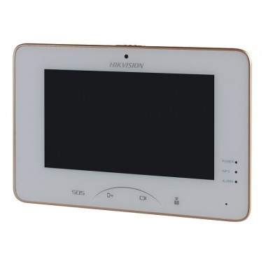 Монитор IP-домофона цветной с функцией «свободные руки» DS-KH8301-WT