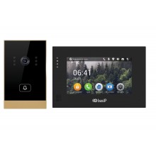 Комплект вызывной панели с монитором AV-02 GOLD+AP-07L BLACK