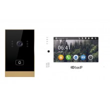 Комплект вызывной панели с монитором AV-02 GOLD+AP-07L WHITE