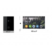 Комплект вызывной панели с монитором AV-02 SILVER+AP-07L WHITE