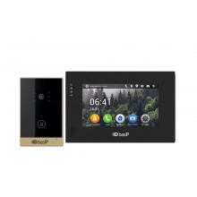 Комплект вызывной панели с монитором AV-02D GOLD+AP-07L BLACK