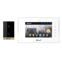 Комплект вызывной панели с монитором AV-02D GOLD+AQ-07 WHITE
