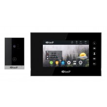 Комплект вызывной панели с монитором AV-02D SILVER+AQ-07 BLACK