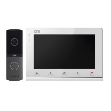 Комплект видеодомофона CTV-DP2700IP NG W (белый)