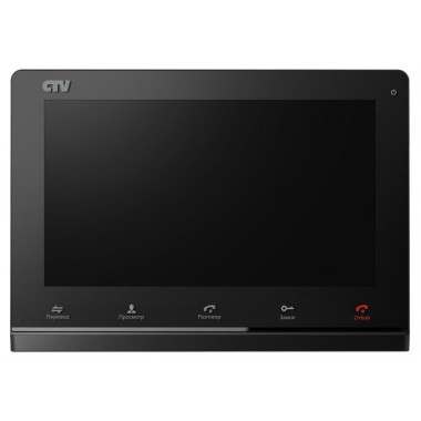Монитор домофона цветной с функцией «свободные руки» CTV-M4101AHD (цвет черный)