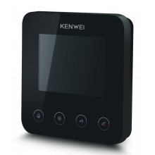 Монитор видеодомофона цветной KW-E401FC (черный)
