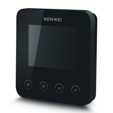 Монитор видеодомофона цветной KW-E401FC (черный)