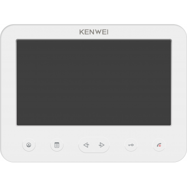 Монитор видеодомофона цветной KW-E706FC-W200 (белый)