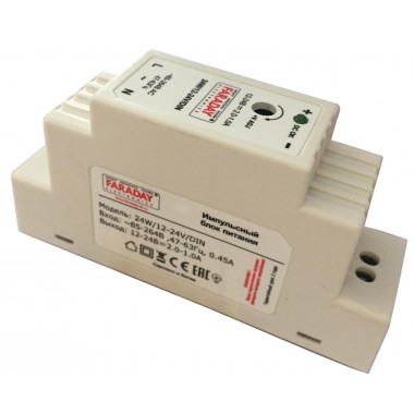 Блок питания 24W/12-24V/DIN