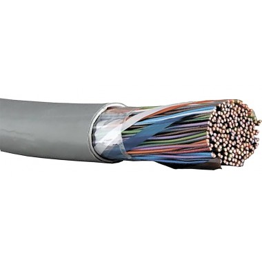 Кабель симметричный (витая пара) F/UTP 10x2х24AWG кат.5E solid LSZH (LC1-C5E10-321)