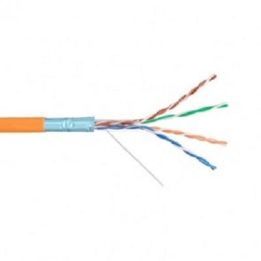 Кабель симметричный (витая пара), серый F/UTP 4x2х24AWG кат.5E solid LSZH (LC1-C5E04-321)