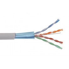 Кабель симметричный (витая пара), серый F/UTP 4x2х24AWG кат.5E solid PVC (LC1-C5E04-311)