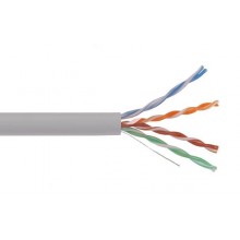 Кабель симметричный (витая пара), серый U/UTP 4х2х24AWG кат.5E solid PVC (LC1-C5E04-111)