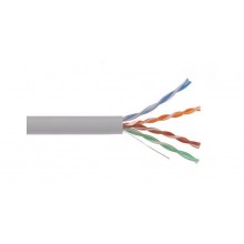 Кабель симметричный (витая пара), серый U/UTP 4x2х24AWG кат.5E solid LSZH (LC1-C5E04-121)