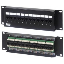 Патч-панель PPW-12-8P8C-C5e-FR