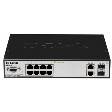 Сетевой коммутатор 8 + 2 портовый DES-3200-10
