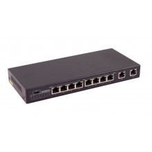Коммутатор 10-портовый Fast Ethernet с PoE SW-20820/B(96W)