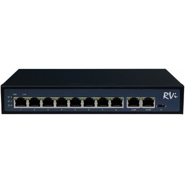 Коммутатор с питанием по PoE RVi-1NS08F-2T