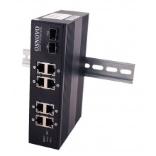 Промышленный PoE коммутатор Gigabit Ethernet на 10 портов SW-8082/IC