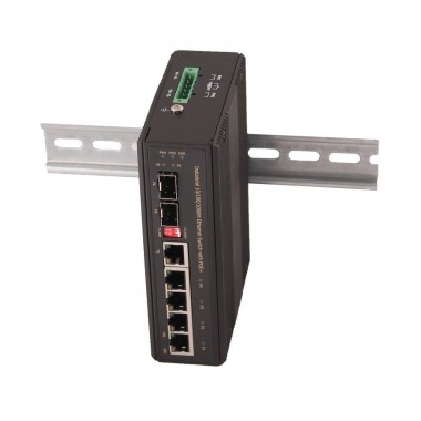 Промышленный PoE коммутатор Gigabit Ethernet на 6 портов SW-80412/IC(Booster)
