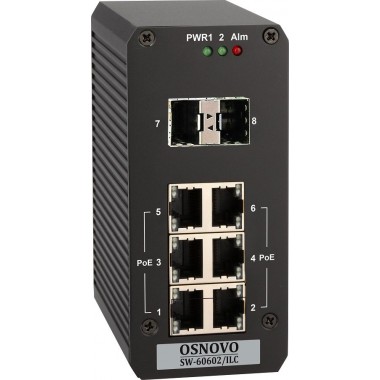 Промышленный PoE коммутатор на 8 портов SW-60602/ILC