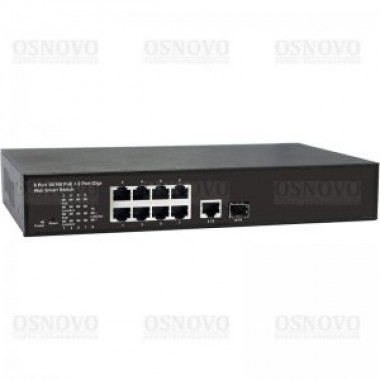Управляемый PoE коммутатор Fast Ethernet на 8 портов SW-60811/MB