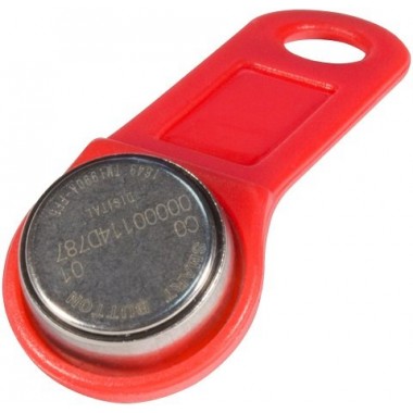 Ключ электронный Touch Memory с держателем RW 1990 SLINEX (красный)