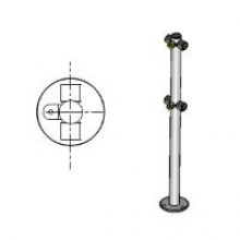 Стойка ограждения Praktika Стойка ограждения с 2-мя полупетлями Т-образная