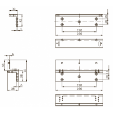 Крепление L+Z bracket set for EMC 400 AH