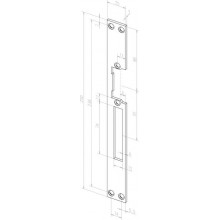 Планка, плоская, длинная Eff-Eff HZ (264 40) (-------26440-01) лицевая панель цинк