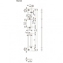 Запорная планка длинная FLH24