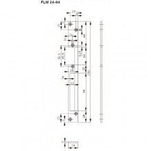 Запорная планка длинная FLH24-94