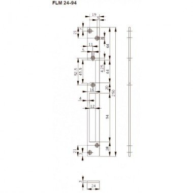 Запорная планка длинная FLH24-94