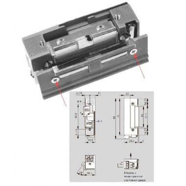 Защелка электромеханическая Basic 448 RR Easy Adapt Lucky 12 - 24 V AC/DC