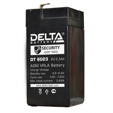 Аккумулятор герметичный свинцово-кислотный Delta DT 6023 (75)