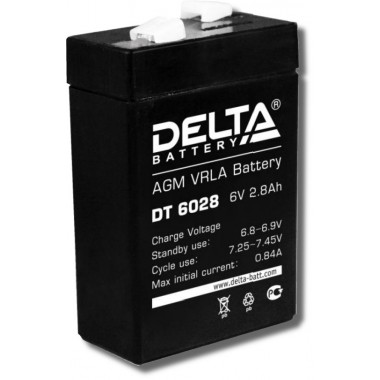 Аккумулятор герметичный свинцово-кислотный Delta DT 6028