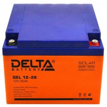 Аккумулятор герметичный свинцово-кислотный Delta GEL 12-26