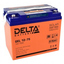 Аккумулятор герметичный свинцово-кислотный Delta GEL 12-75