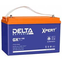 Аккумулятор герметичный свинцово-кислотный Delta GX 12-100 Xpert