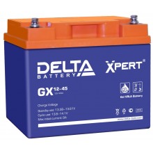 Аккумулятор герметичный свинцово-кислотный Delta GX 12-45 Xpert