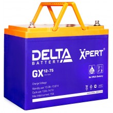 Аккумулятор герметичный свинцово-кислотный Delta GX 12-75 Xpert