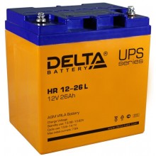 Аккумулятор герметичный свинцово-кислотный Delta HR 12-26 L