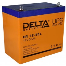 Аккумулятор герметичный свинцово-кислотный Delta HR 12-55 L