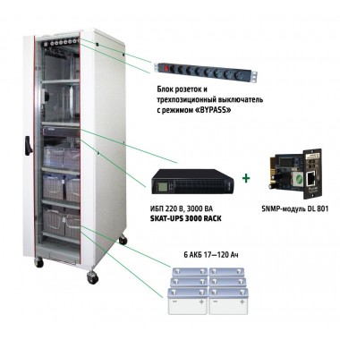 Комплекс бесперебойного питания SKAT UPS 3000 SNMP