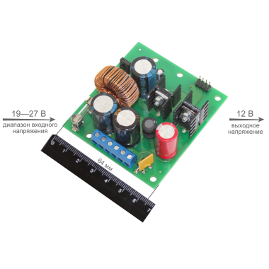 Модуль преобразователя напряжения ПН-24АС/12-1,0