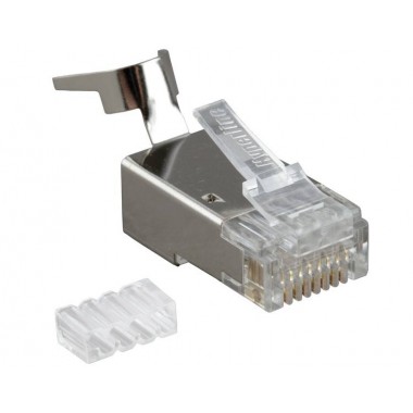 Разъем RJ-45 (8P8C) под витую пару PLUG-8P8C-UV-C6-TW-SH-10