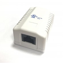 Розетка компьютерная 1 выход RJ-45-1 (8P8C) CAT5e, 1 выход (LISTED) компьютерная розетка