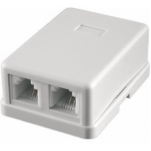 Розетка компьютерная 2 выхода STK-RJ-45(8P8C), CAT.6, 2 выхода, Dual IDC компьютерная розетка