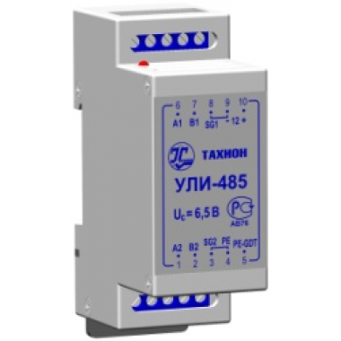 Удлинитель (повторитель) линий интерфейса RS-485. УЛИ-485